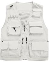 Colete masculino Flygo, casual, leve, para pesca ao ar livre, bege Colete masculino Flygo, casual, leve, para pesca ao ar livre, bege