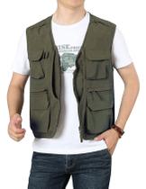 Colete Masculino Flygo - Estilo Militar Cargo para Outdoor