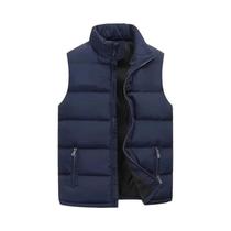 Colete Masculino Impermeável De Inverno Com Zíper, Gola Alta E Estilo Casual Colete Masculino Impermeável De Inverno Com Zíper, Gola Alta E Estilo Casual