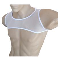 Colete Masculino Regata Transparente Branco SexLord