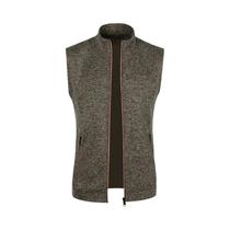Colete Masculino Sem Mangas Com Gola Alta, Respirável, Cor Sólida, Estilo Streetwear, Jaqueta