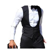 Colete Masculino Slim Fit Preto, Cor Sólida, Para Casamento, Colete De Noivo, Moda Masculina Colete Masculino Slim Fit Preto, Cor Sólida, Para Casamento, Colete De Noivo, Moda Masculina