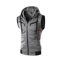 Colete Masculino Slim Fit Retrô De Tricô Sem Mangas Casual Para Primavera