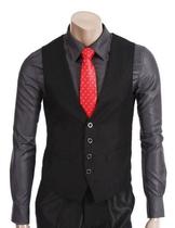 Colete Masculino Social Slim Preto Para Usar Sem Paletó Estilo Moderno E Jovem Moda Social Slim Colete Masculino Social Slim Preto Para Usar Sem Paletó Estilo Moderno E Jovem Moda Social Slim