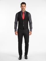Colete Masculino Social Slim Preto Traje Profissional Escritório Uniforme Social Premium Moderno
