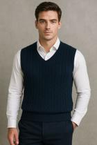 Colete masculino trancado tricot la Colete masculino trancado tricot la