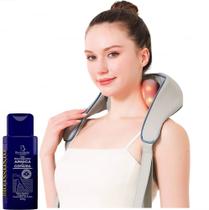 Colete Massageador 5D Shiatsu Pescoço Cervical Ombros Lombar + Gel