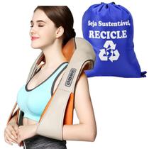 Colete Massageador Terapêutico Aquecimento Shiatsu Pescoço Ombros Cervical + Mochila CBRN17799 Colete Massageador Terapêutico Aquecimento Shiatsu Pescoço Ombros Cervical + Mochila CBRN17799