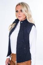 Colete Metalessê com capuz de pelinhos tamanho G Colete Metalessê com capuz de pelinhos tamanho G