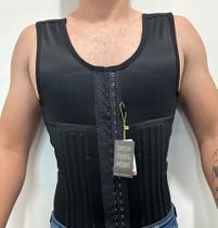 Colete modelador masculino com 16 barbatanas (shapewear power)