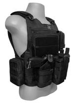 Colete Modular JA3 nível 3a 10 Acessórios Preto JA Rio Militar