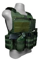 Colete Modular JA3 nível 3a 10 Acessórios Verde JA Rio Militar