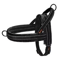 Colete para cães, arnês de flanela macia Didog, acolchoado, preto, tamanho S Colete para cães, arnês de flanela macia Didog, acolchoado, preto, tamanho S