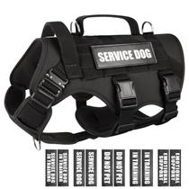 Colete para cães WINSEE Tactical Working MOLLE para cães grandes