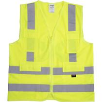 Colete Para Sinalização com 4 Bolso, Refletivo, Verde Fluorescente. Tamanho XG Tipo "inteiro" VIC 71230, Vicsa OstenVonder