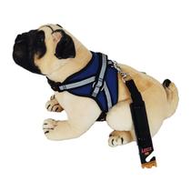 Colete Peitoral c Guia Passeio Pet Cachorro Faixa Reflexiva