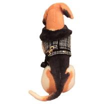 Colete Peitoral pet c/ Guia gola pelúcia estilo luxo Colete Peitoral pet c/ Guia gola pelúcia estilo luxo