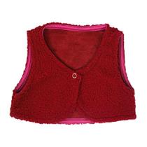 Colete Pele de Cordeiro Bordô - Big Bless