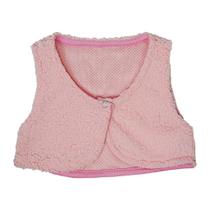 Colete Pele de Cordeiro Rosa - Big Bless