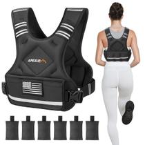 Colete pesado APEXUP ajustável 2-5kg/5-8kg/9-15kg para homens e mulheres Colete pesado APEXUP ajustável 2-5kg/5-8kg/9-15kg para homens e mulheres