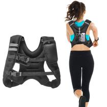 Colete pesado VEVOR 5,4 kg com faixa reflexiva, busto de 35 a 45 cm Colete pesado VEVOR 5,4 kg com faixa reflexiva, busto de 35 a 45 cm