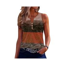 Colete plus Size Com Estampa Boho E Decote Em V Para Mulheres, Moda Étnica Casual