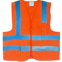 Colete Refletivo Classe 2 com 1 Bolso Sinalização Transito Plastcor Colete Refletivo Classe 2 com 1 Bolso Sinalização Transito Plastcor