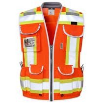 Colete refletivo Dib Safety Heavy Duty Engineer Orange XL