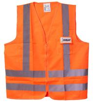 Colete Refletivo Imbat cr-l1 Laranja Fluorescente Com 1 Bolso - 100% Poliéster