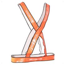 Colete refletivo laranja tipo X tamanho G - Nove54 Colete refletivo laranja tipo X tamanho G - Nove54