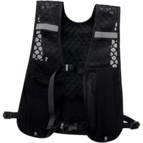 Colete Refletivo Leve Para Corrida Com Bolso Para Hidratação E Compartimento Para Celular