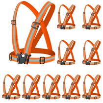 Colete refletivo Miushion, 10 pacotes, laranja de alta visibilidade Colete refletivo Miushion, 10 pacotes, laranja de alta visibilidade