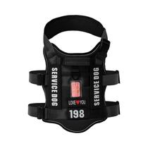 Colete Refletivo Para Cães De Serviço, Arnês Sem Puxar Com 4 Patches, Alça Macia E Durável Para