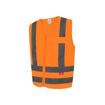 Colete refletivo steelflex 1 bolso laranja fluor