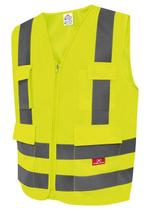 Colete Refletivo Steelflex 4 Bolsos Amarelo Fluorescente STF-VACL94010