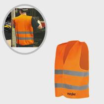 Colete Refletivo Tipo Blusão Sem Bolso Laranja CV 101 Vonder 8514 Colete Refletivo Tipo Blusão Sem Bolso Laranja CV 101 Vonder 8514