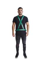 Colete Refletivo Tipo X Sinalizador Florescente Segurança Esporte Ciclismo Maicol