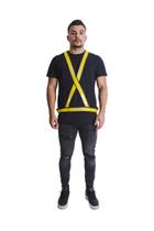 Colete Refletivo Tipo X Sinalizador Florescente Segurança Esporte Ciclismo Maicol