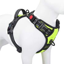 Colete reflexivo frontal PHOEPET com arnês para cães com alça M Colete reflexivo frontal PHOEPET com arnês para cães com alça M