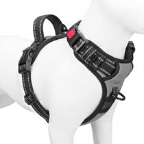 Colete reflexivo frontal PHOEPET com arnês para cães com alça Colete reflexivo frontal PHOEPET com arnês para cães com alça