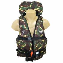 Colete Salva Vida Aux. Flutuação Infantil Camuflado 40 a 50kg