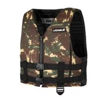 Colete Salva Vidas 50kg Camuflado Jogá Barco Jet Ski Standup