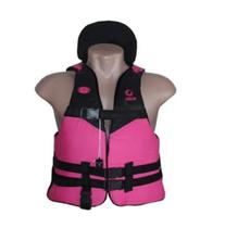 Colete Salva Vidas 50Kg Rosa Infantil Para Praia Piscina