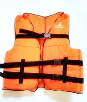 Colete salva vidas esportivo cor laranja com flutuação até 80 kg