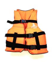 Colete salva vidas esportivo cor laranja com flutuação até 90 kg