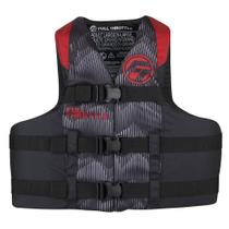 Colete salva-vidas Full Throttle para adultos de nylon vermelho tamanho S/M Colete salva-vidas Full Throttle para adultos de nylon vermelho tamanho S/M