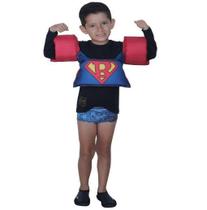 Colete Salva Vidas Infantil Boia Braço Até 25Kg Super Homem Colete Salva Vidas Infantil Boia Braço Até 25Kg Super Homem