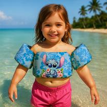 Colete Salva Vidas Infantil Boia de Braço para Praia Piscina Tema Desenho Alien Azul Colete Salva Vidas Infantil Boia de Braço para Praia Piscina Tema Desenho Alien Azul