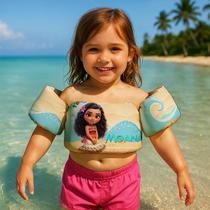 Colete Salva Vidas Infantil Boia de Braço para Praia Piscina Tema Princesas Encantadas