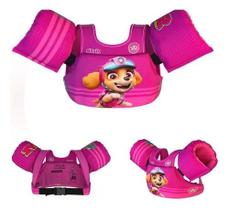 Colete Salva Vidas Infantil Boia Piscina Patrulha Canina Skye